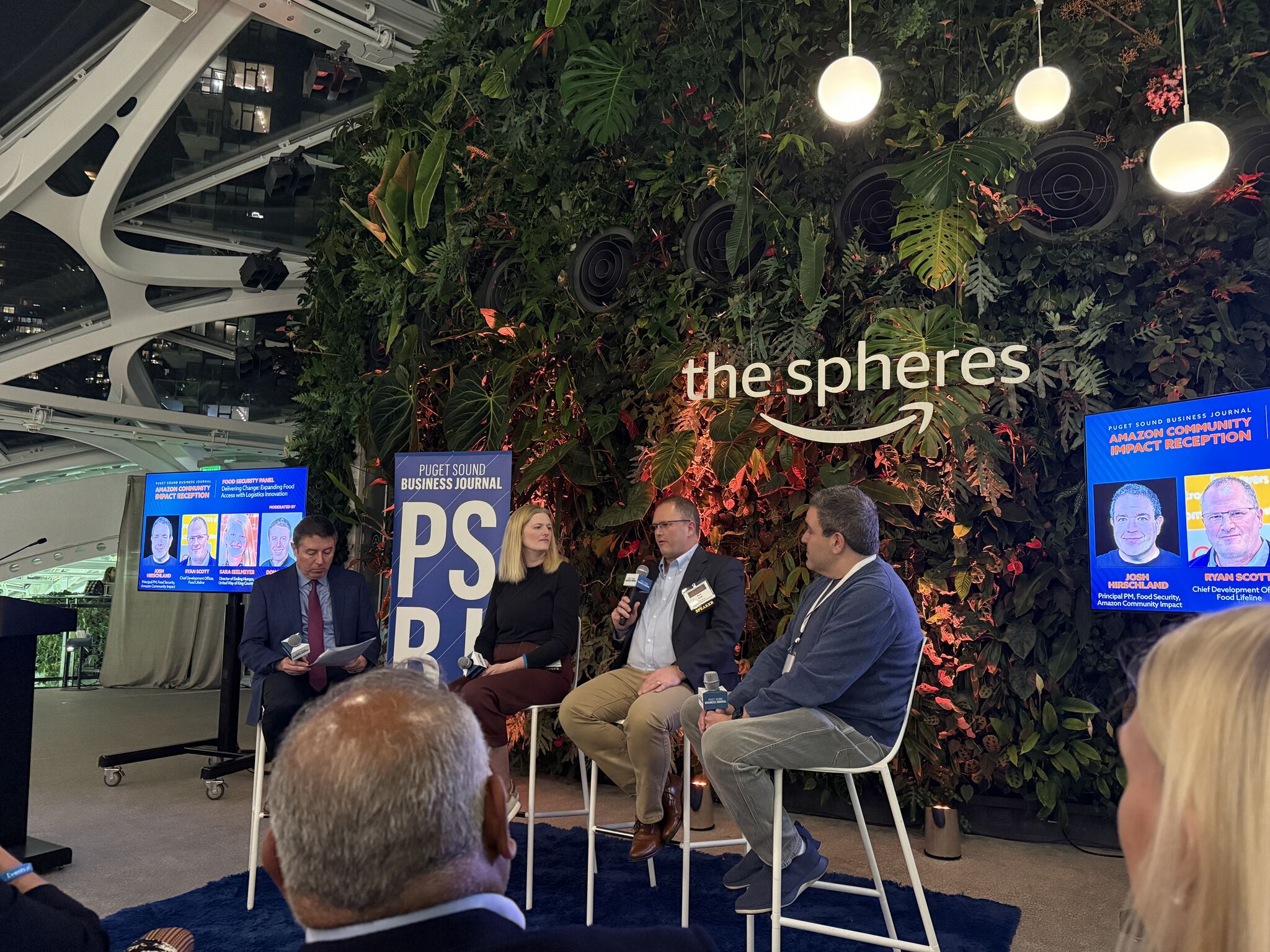 Josh speaking at event