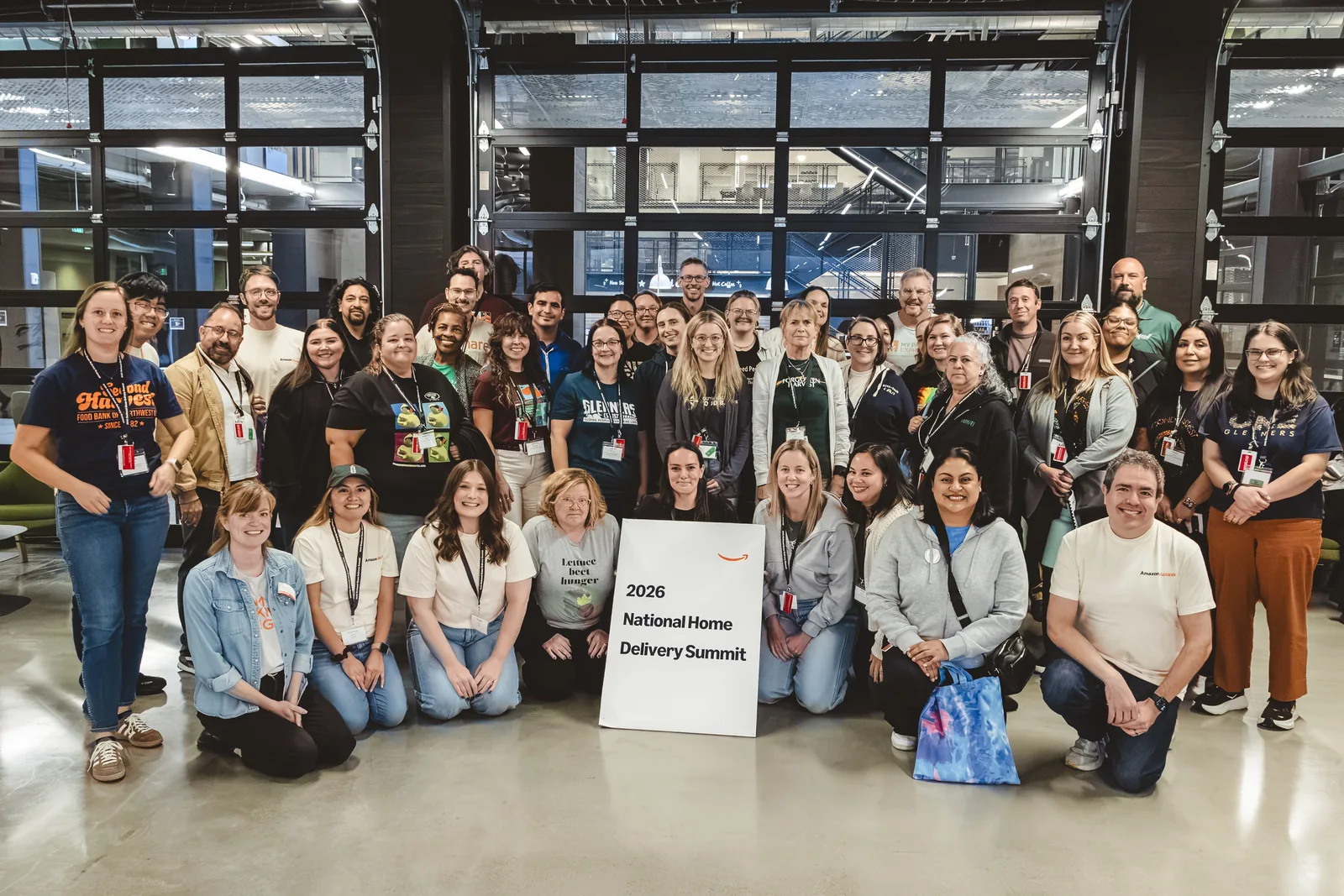 Food bank partners and Amazon colleagues at the 2026 National Home Delivery Summit